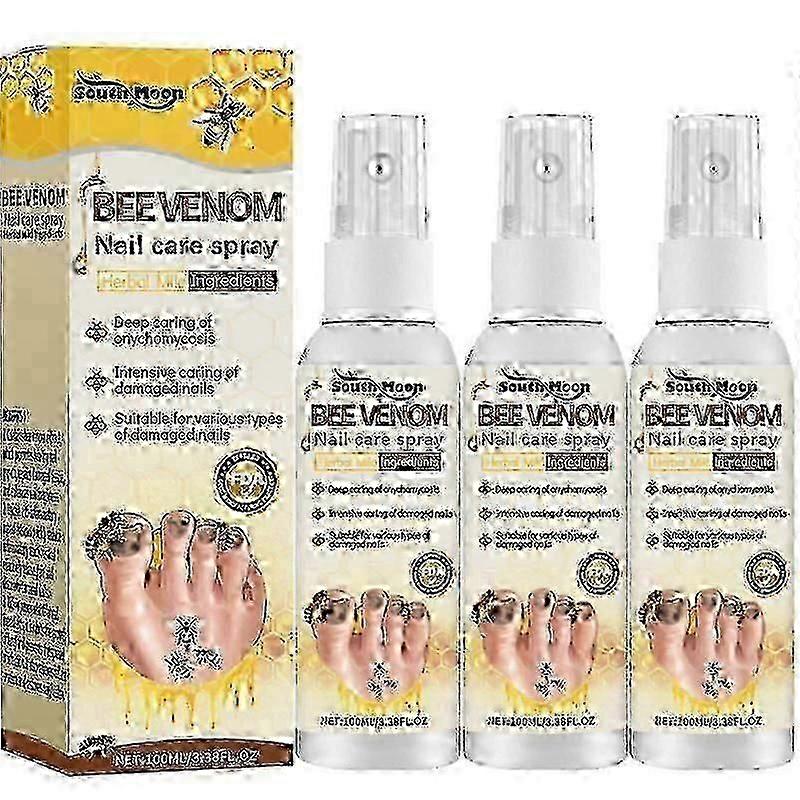 Solução para tratamento de unhas com veneno de abelha, tratamento para fungos nas unhas com veneno de abelha, solução extra forte para reparo de unhas, spray para tratamento de fungos nas unhas