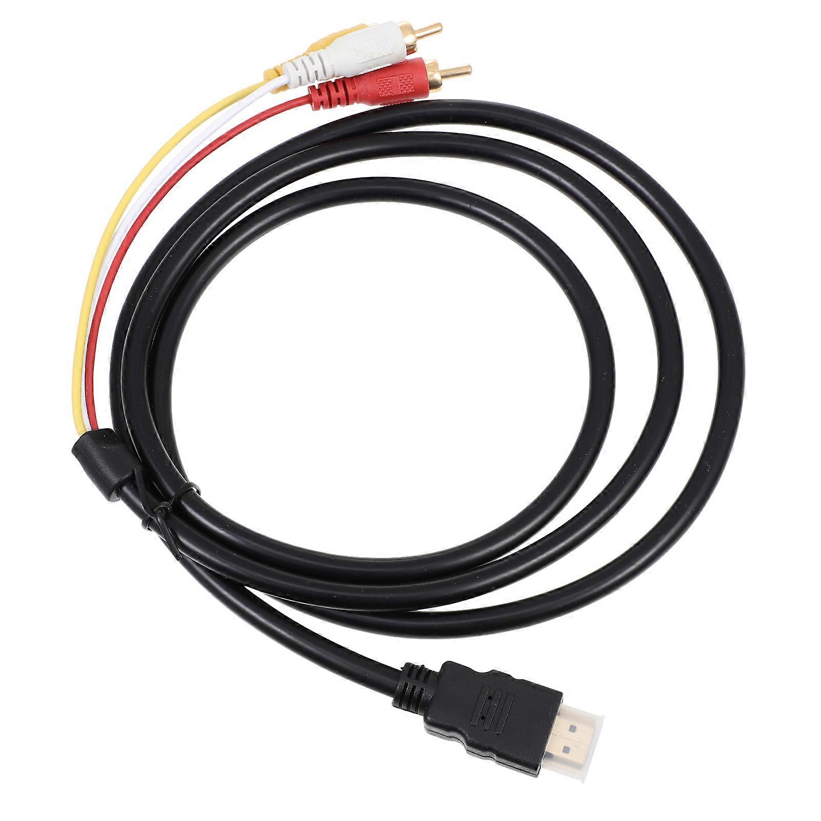 Video Adapter Cable Video to Patch Cord Audio/video Transfer Copper for Video to Conversion 1Pack