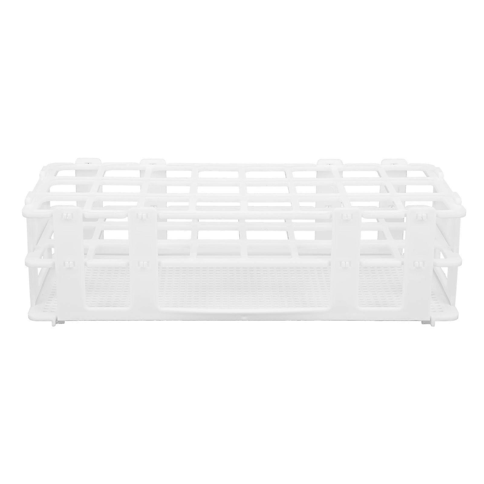24Hole Plastic Test Tube Rack Assembly Detachable Sampling Tube Holder for Laboratory 25x25mm