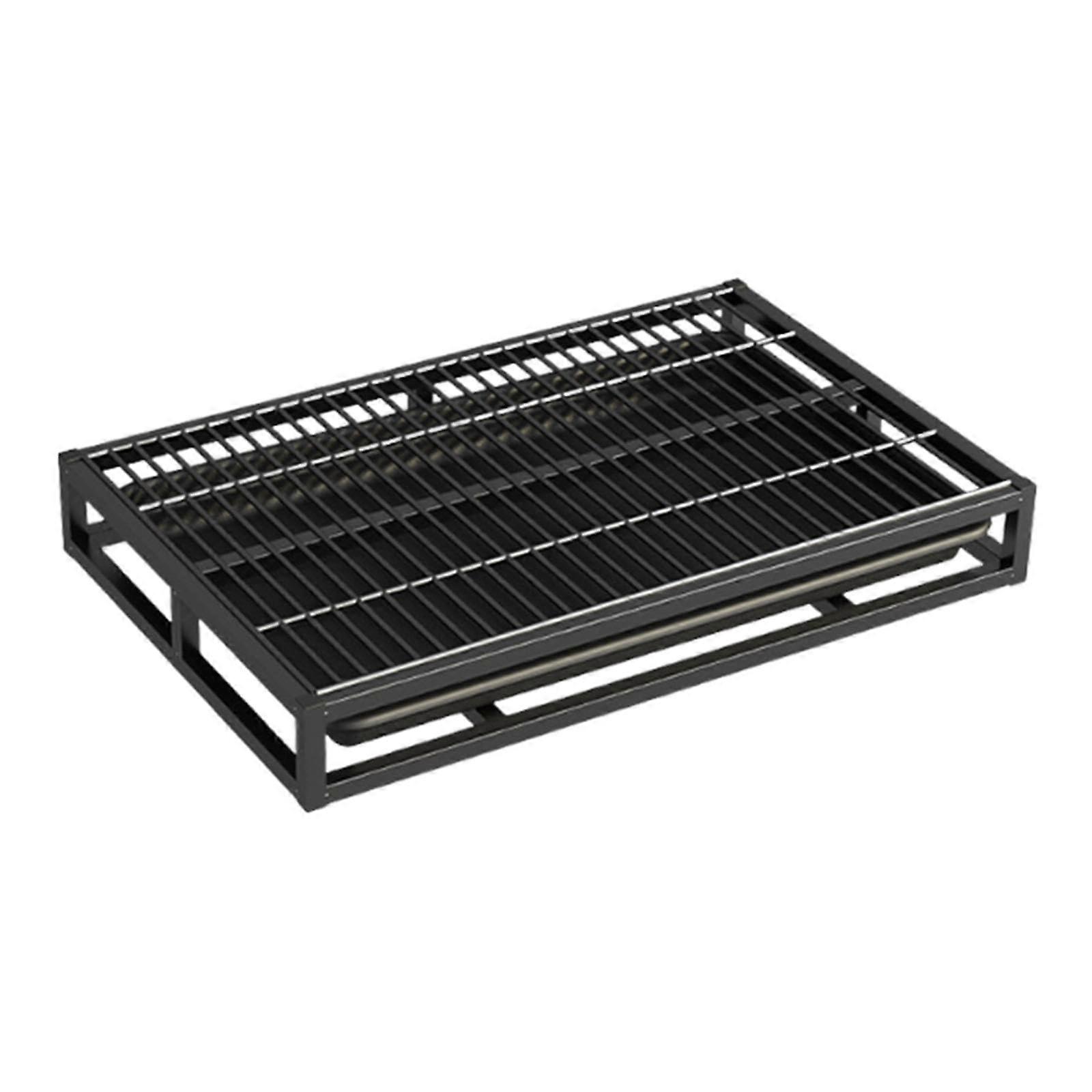 Dog Potty Tray Small Size Black With Drawer Compartment Pee Pad Holder For Dorms