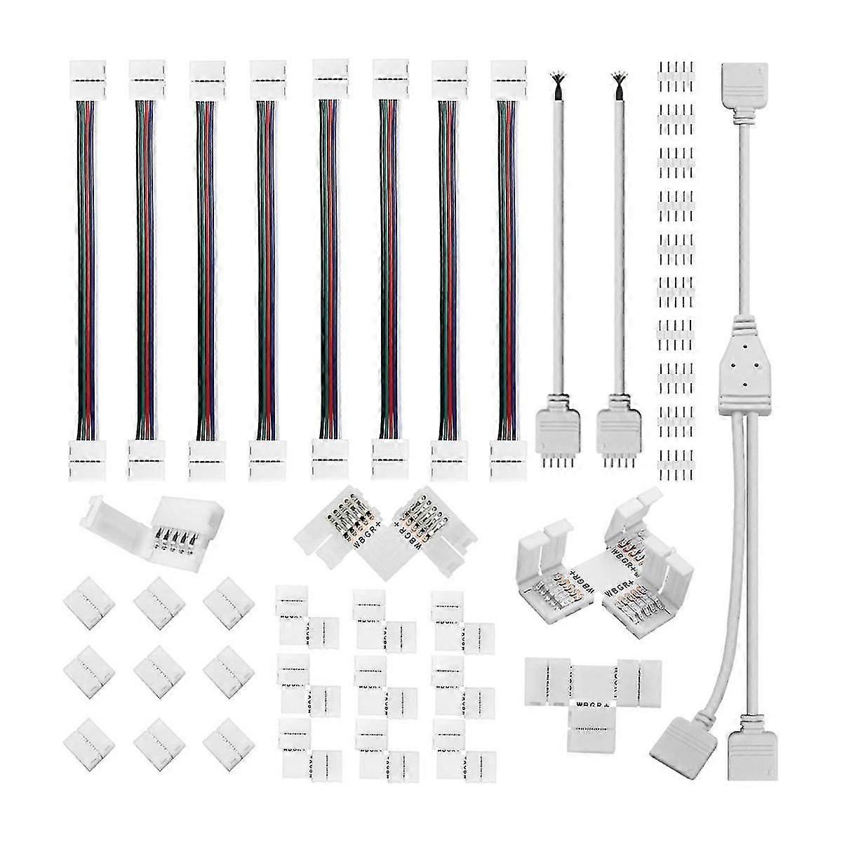 5 Pin Connector Kit, for 12Mm RGBW Connection Include T Shape 5 Pin LED RGBW Connector