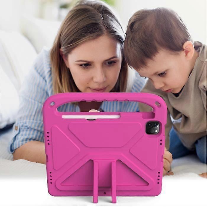 Apple iPad Air (2022) 10.9" Case Kids Lightweight EVA Handle Stand Cover - Pink