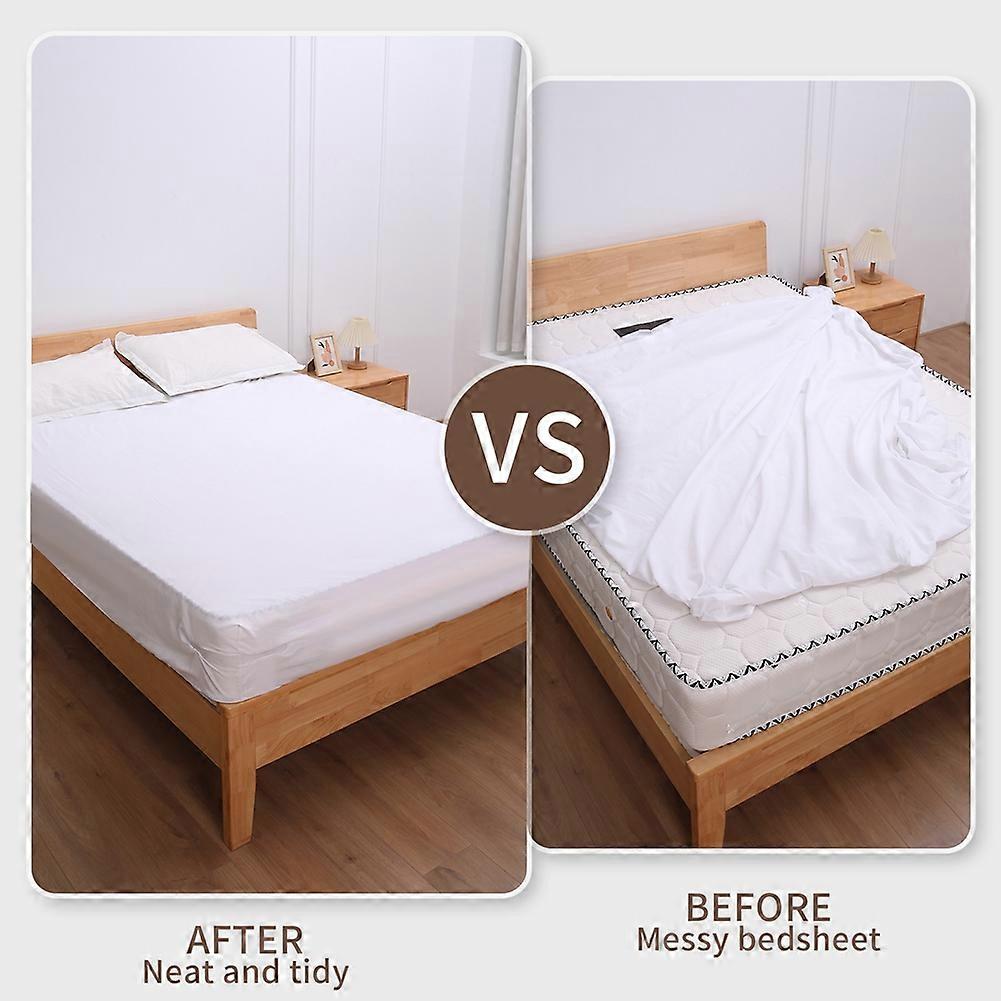 8pcs Bed Sheet Holders Keep Sheets Tight Heavy Duty Lock Mattress Sheet Holder Corner Fitted Sheet Straps Fit Mattress