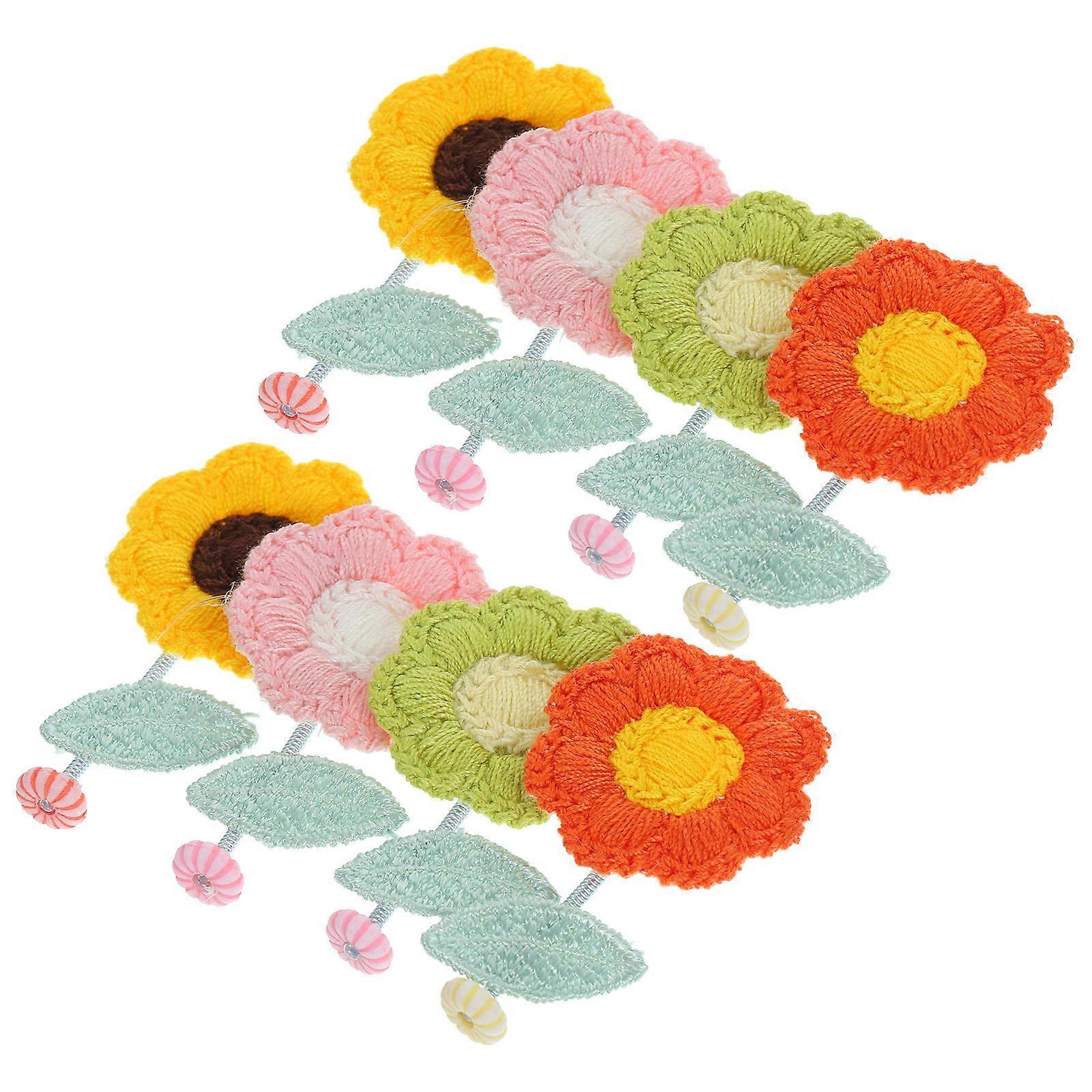 Mini Flower Car Decor Dashboard Shaking Head Flower with 32Pcs Set