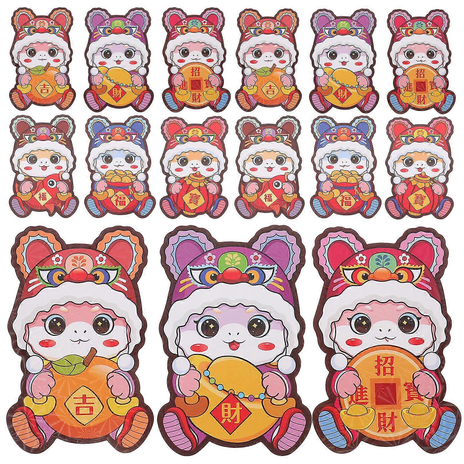 Chinese New Year Red Envelopes 120 Pcs 3D Cartoon Design For Family Occasions And Special Celebrations