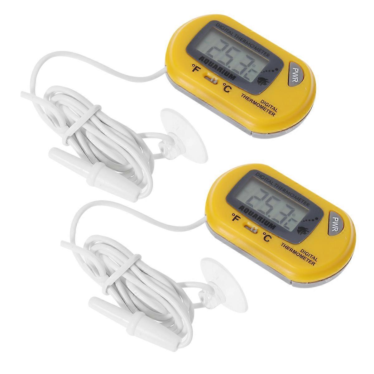 LCD Digital Thermometer for Aquarium Fish Temperature Measurement 4Pcs