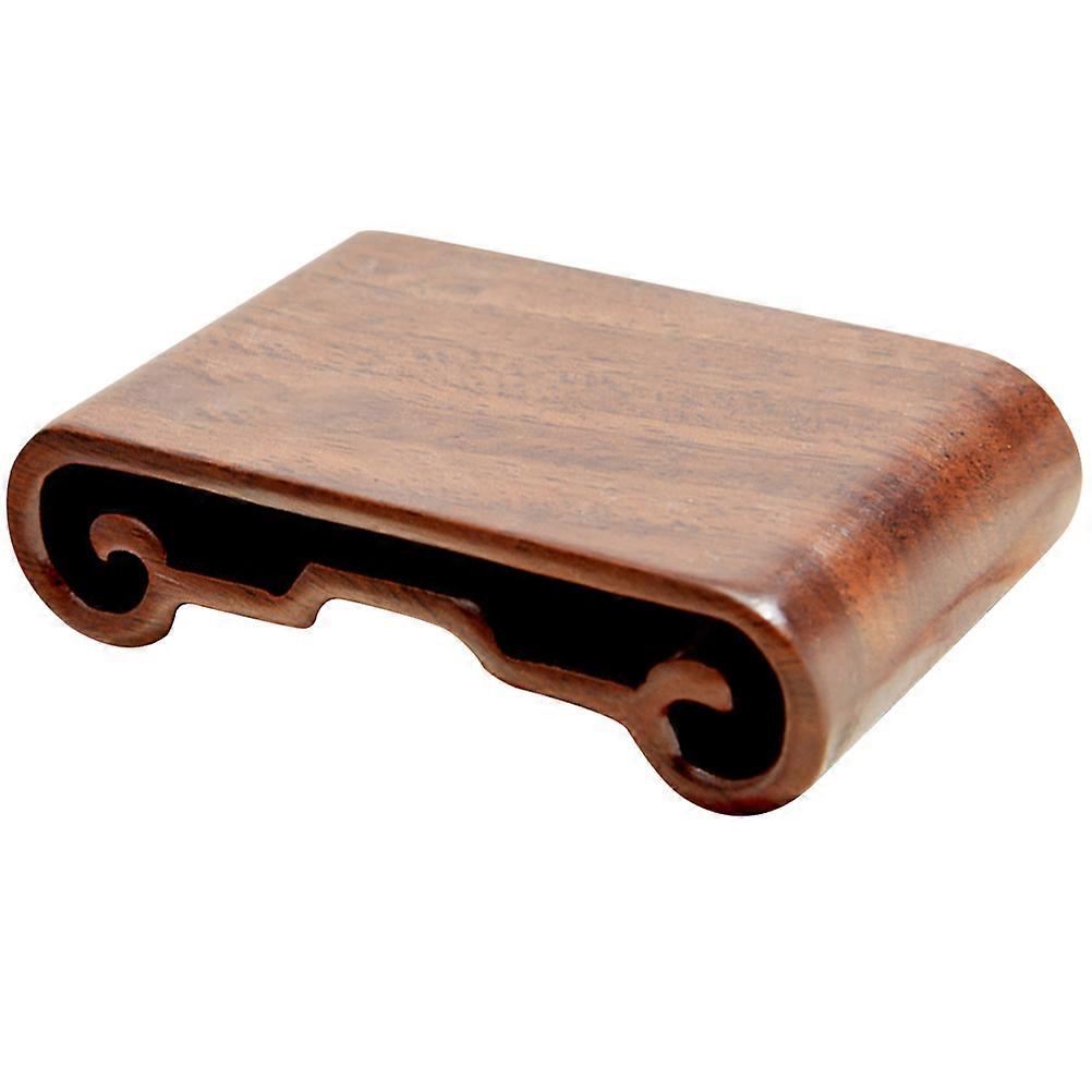 Wood Display Stand Small Flowerpot Stand with Sturdy Structure 2Pcs Brown
