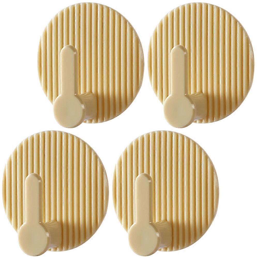 Coat Rack Hanger 16 Pcs Wall Adhesive Mounting Heavy-duty For General Users Square Shape Light Yellow