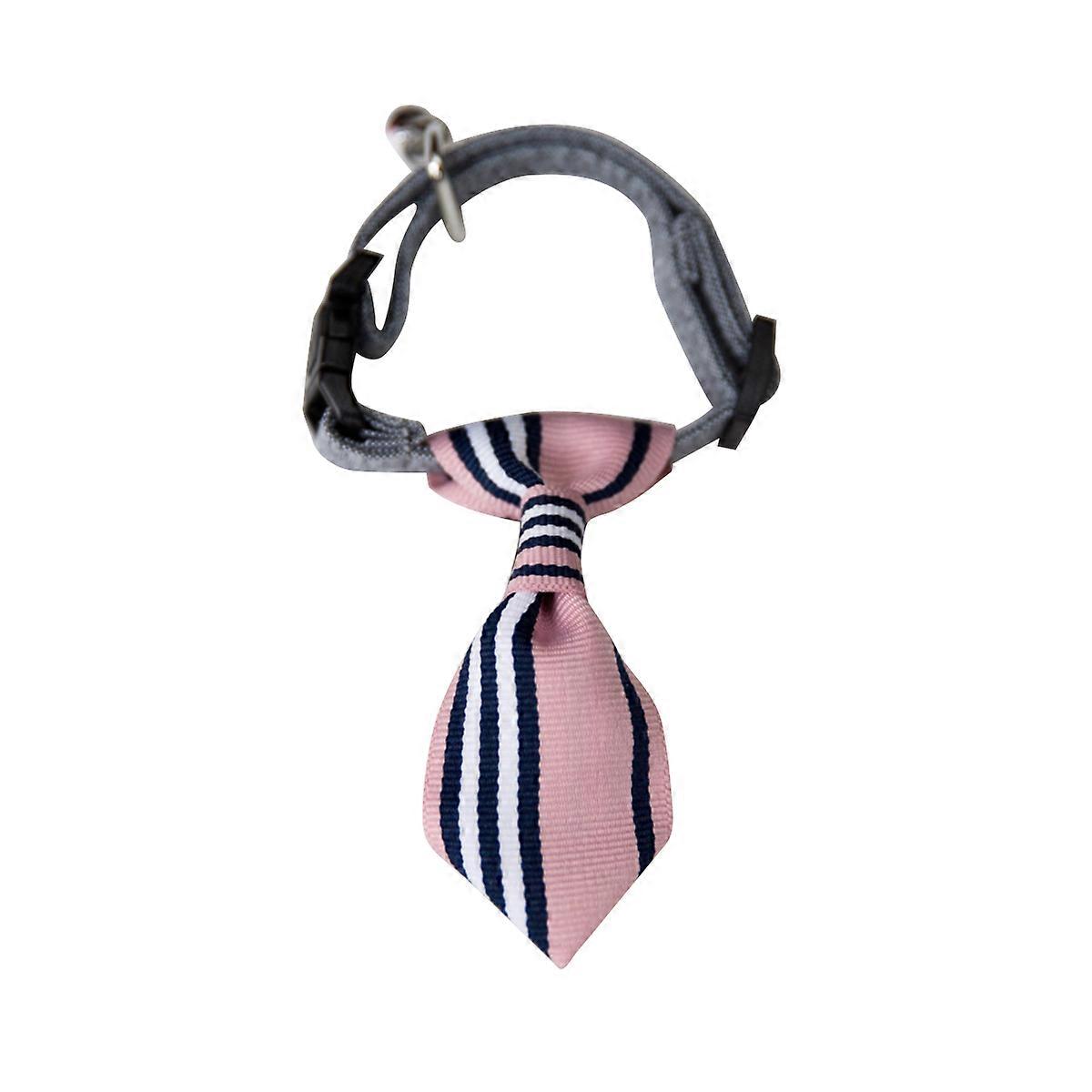 Pet Bow Tie Adjustable Collar Bow Knot Necktie for Dog Pink