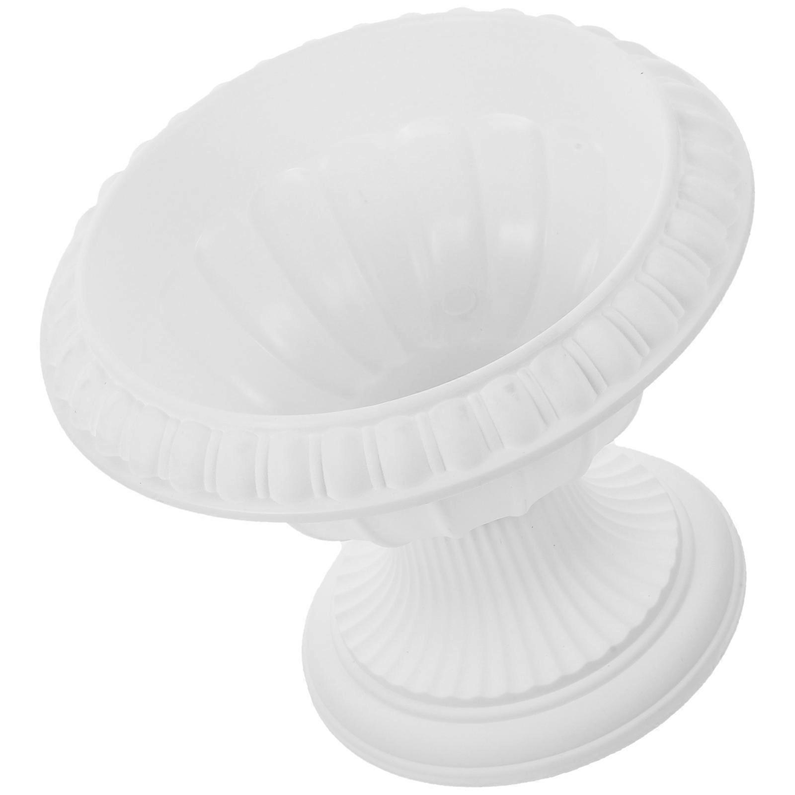 Retro Style Planter European-Style Flower Pot Home Decorations 20.00X20.00X17.00CM White Plastic Shooting Props 1Pack
