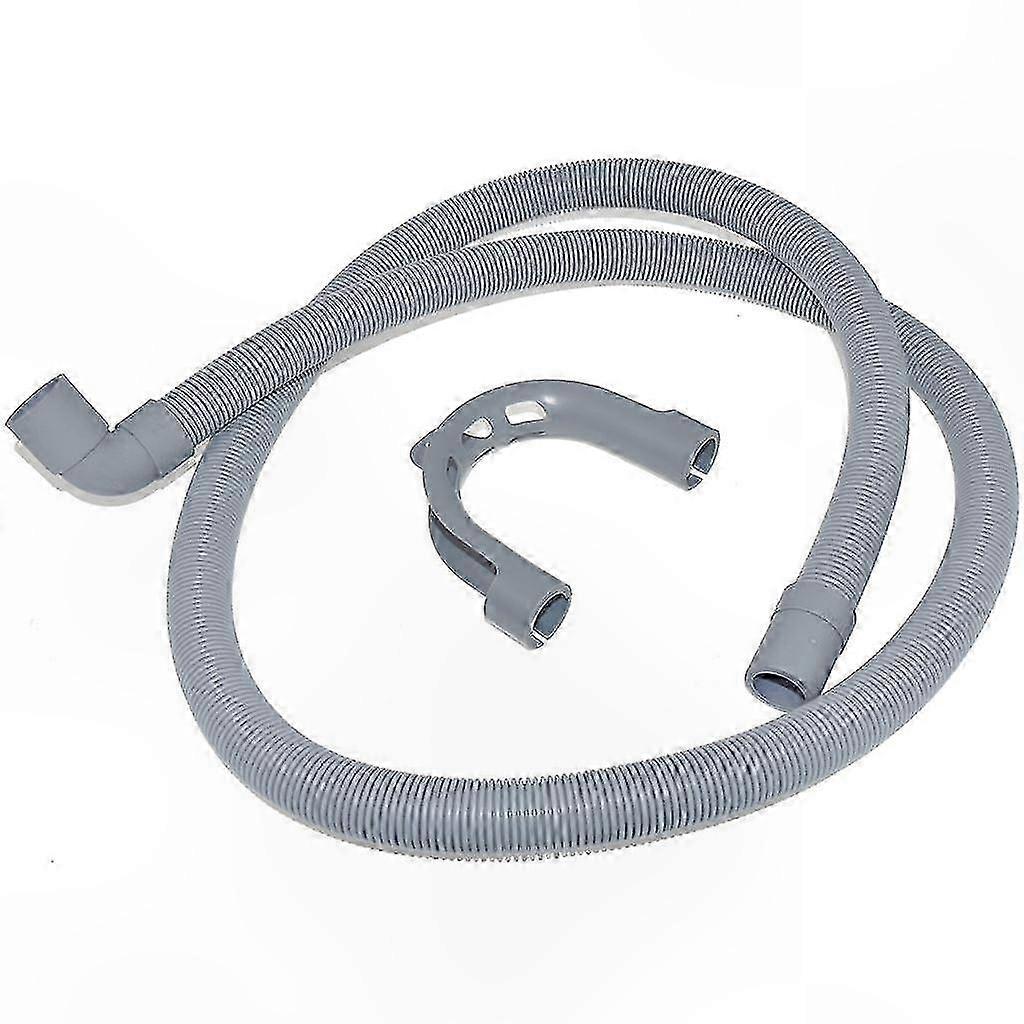 90° Bent Dishwasher Drain Hose with Hook, 22mm Connection, Compatible with Standard Models