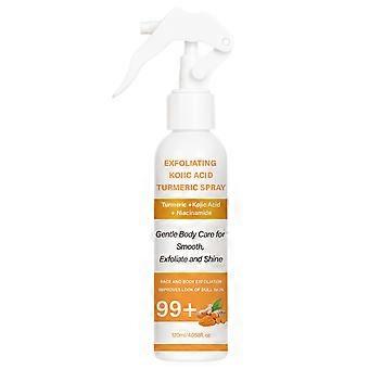 Keratin Care Kojic Acid Turmeric Spray, Turmeric Exfoliating Body Spray with Niacinamide - Gentle Body Care for Smooth, Exfoliate and Shine, for All S