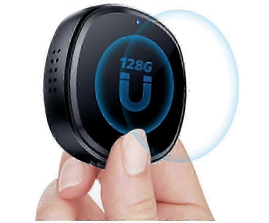 128GB Voice Activated Recorder Device with Speaker, DSP Noise Cancelling & Crystal Clear Sound, Audio Recorder for Lectures, Microphone MP3(Black