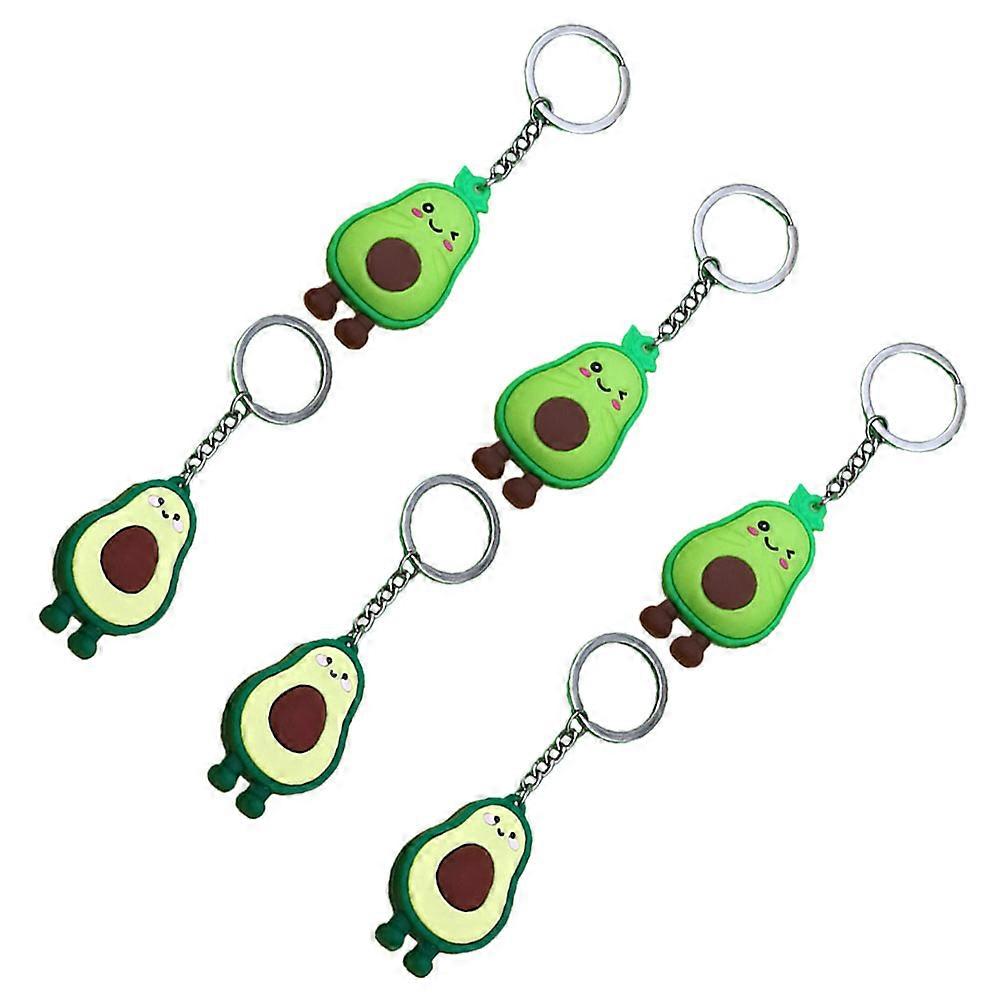 Key Ring Avocado Keychain Creative Pendant Keychain for Decorations 6Pcs Set