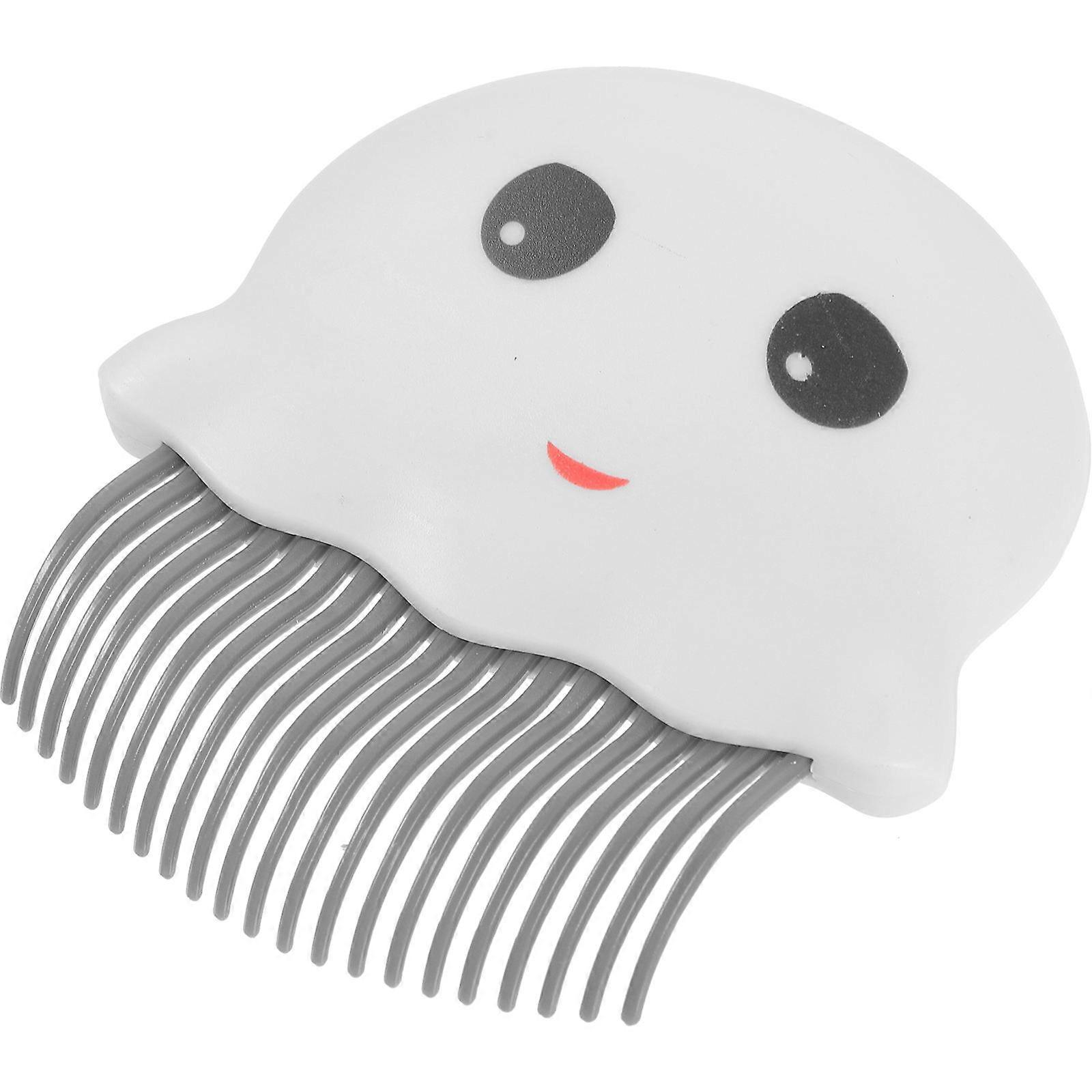 Pet Grooming Comb 3Pcs Shell-Shaped Suitable For Cats And Dogs With Hair Removal Function In Light Grey Color