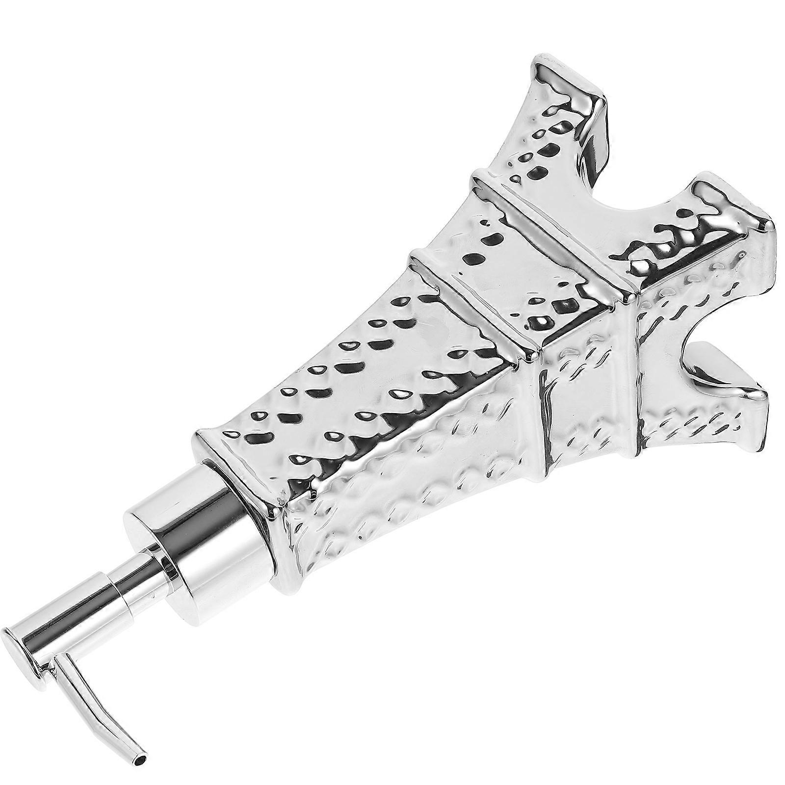 Refillable Soap Dispenser with Pump for Bathroom 3Pcs Silver Bottles