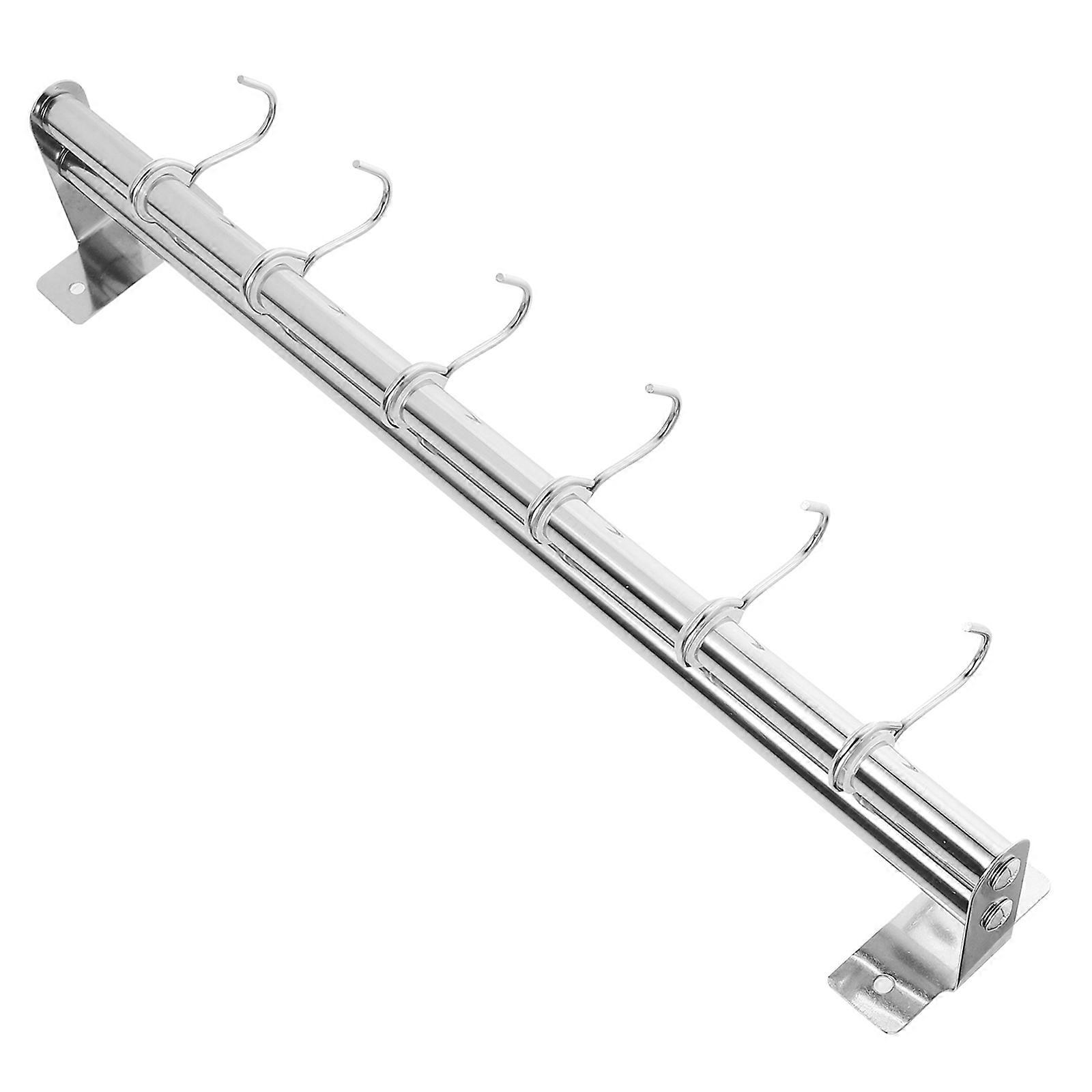 Double Bar Kitchen Rack Stainless Steel Wall Mount 3Pcs Holder