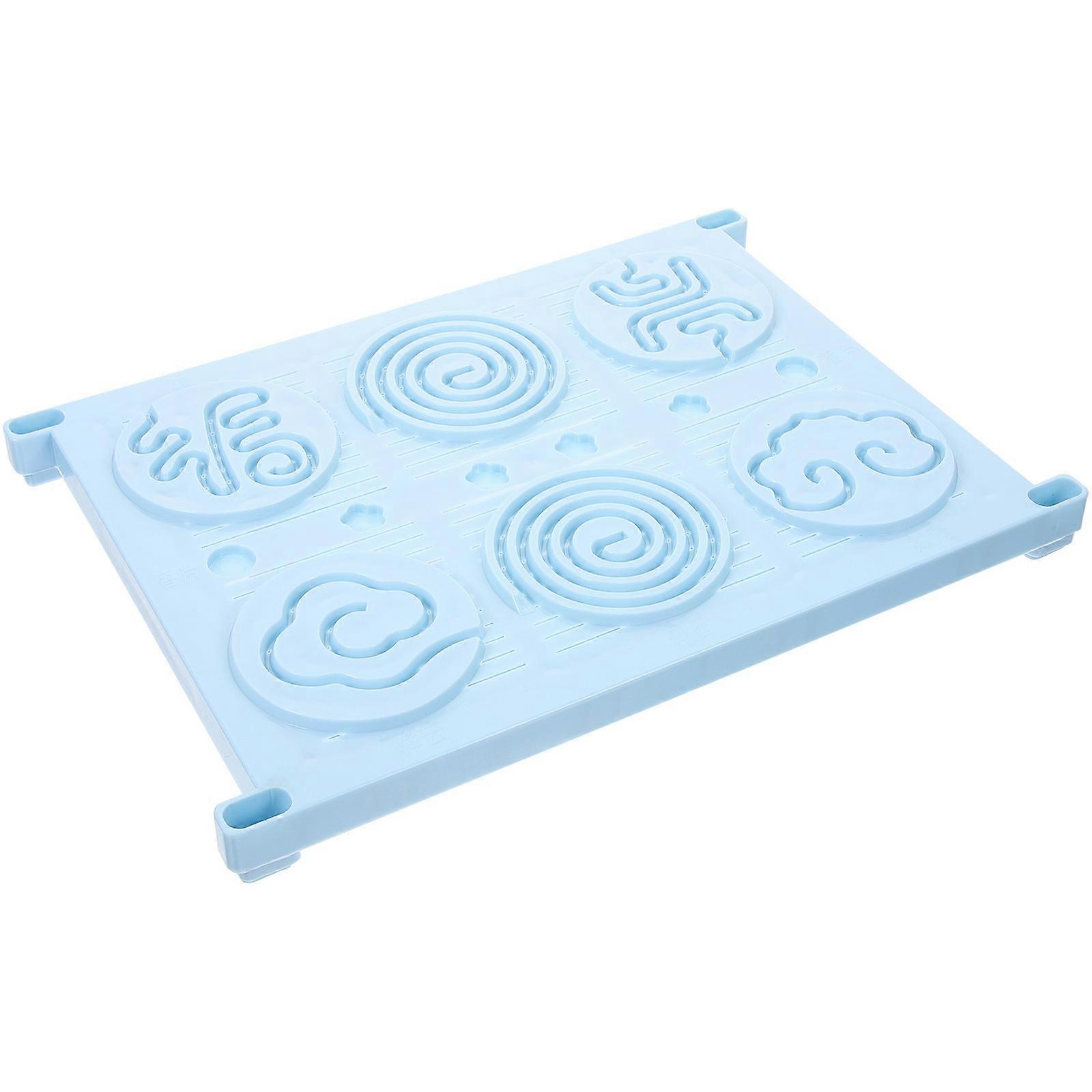 Sky-Blue Plastic Tray for Incense Making Mold 2Pcs Incense Cone Set