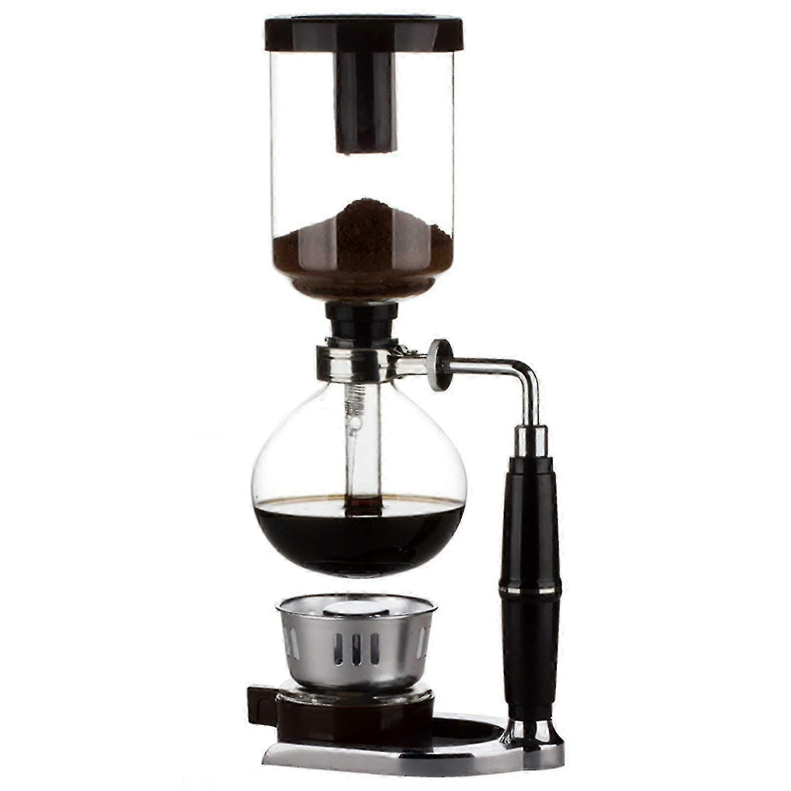 35 Cup Syphon Maker Vacuum Coffee Maker for Brewing Coffee and Tea with Extended Handle,Coffee Glass Syphon Siphon,Coffee Machine Filter,3