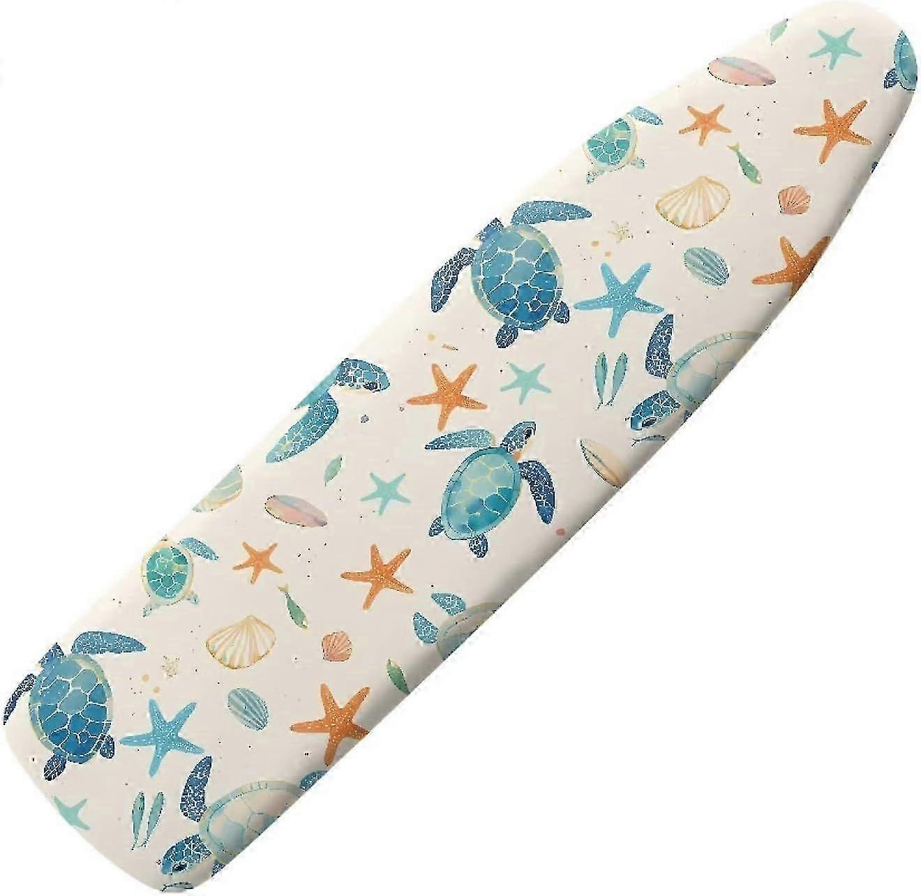 Turtle Starfish Home Ironing Board Cover with Hook and Loop and Elastic Edge for