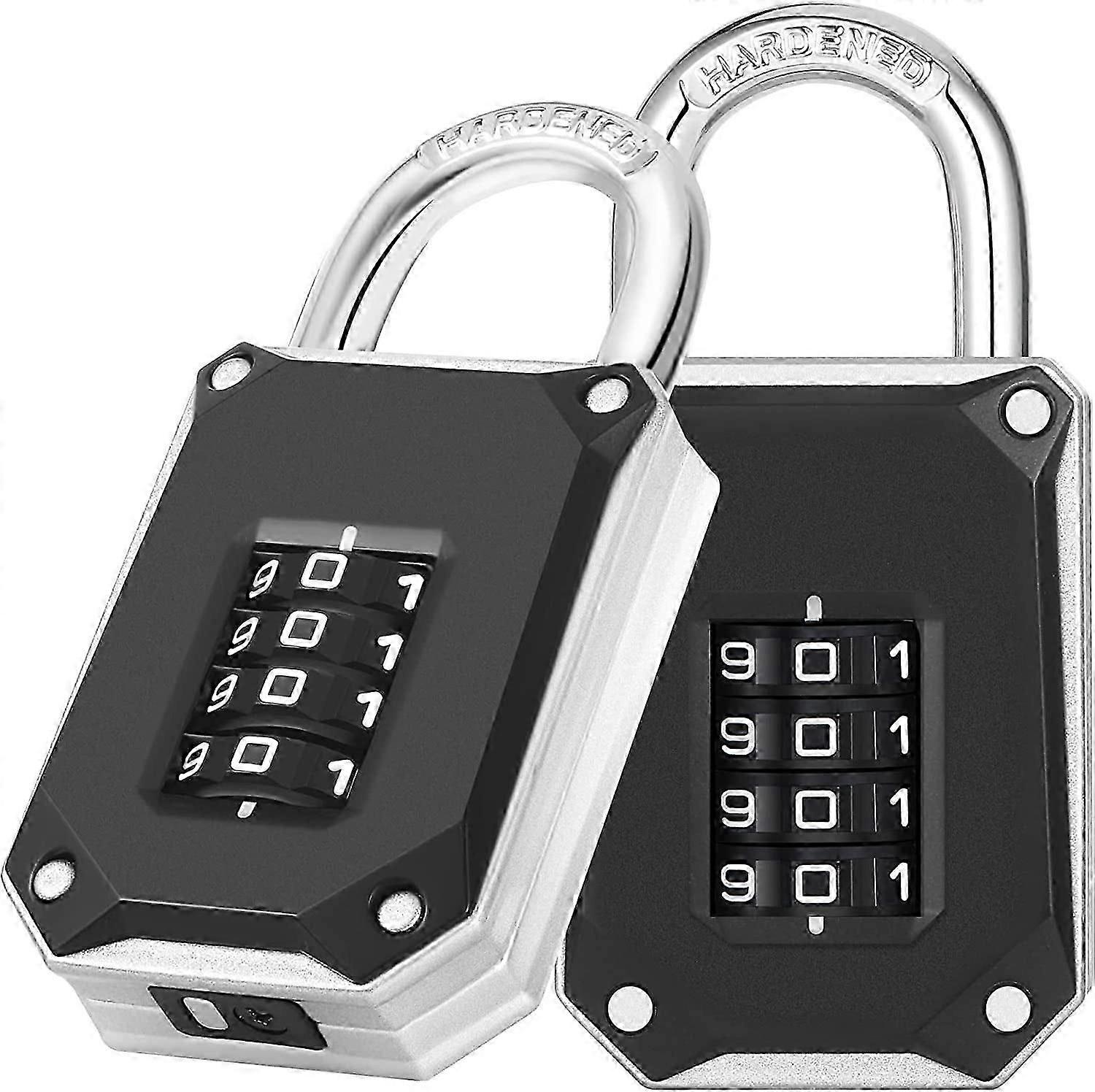 2025 Latest Model Code Padlock for Gym Locker, 4 Digit Combination Lock, Heavy Duty Number Padlocks with Big