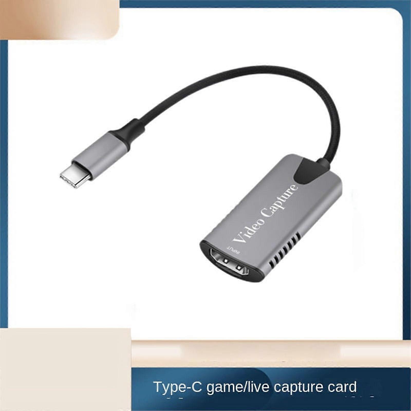 4K1080P 60Hz Video Capture Card -Compatible to Type C Video Capture Card is Suitable for Game Camera Recording Live