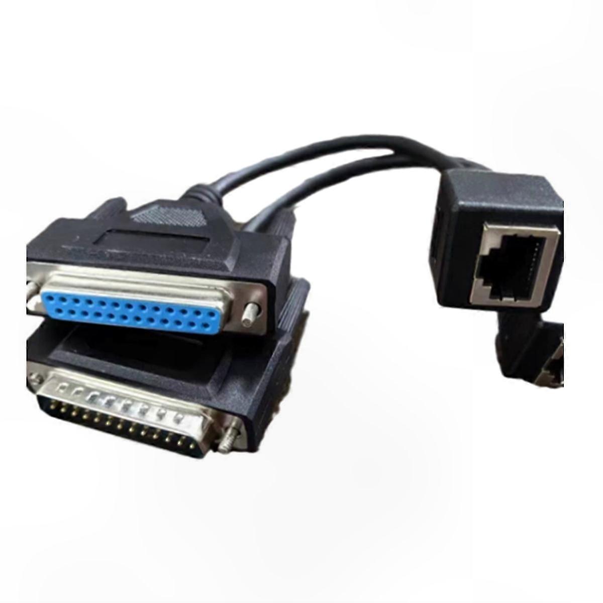 DB25 Male to RJ45 Adapter Cable for Signal Transmission and Networking Use