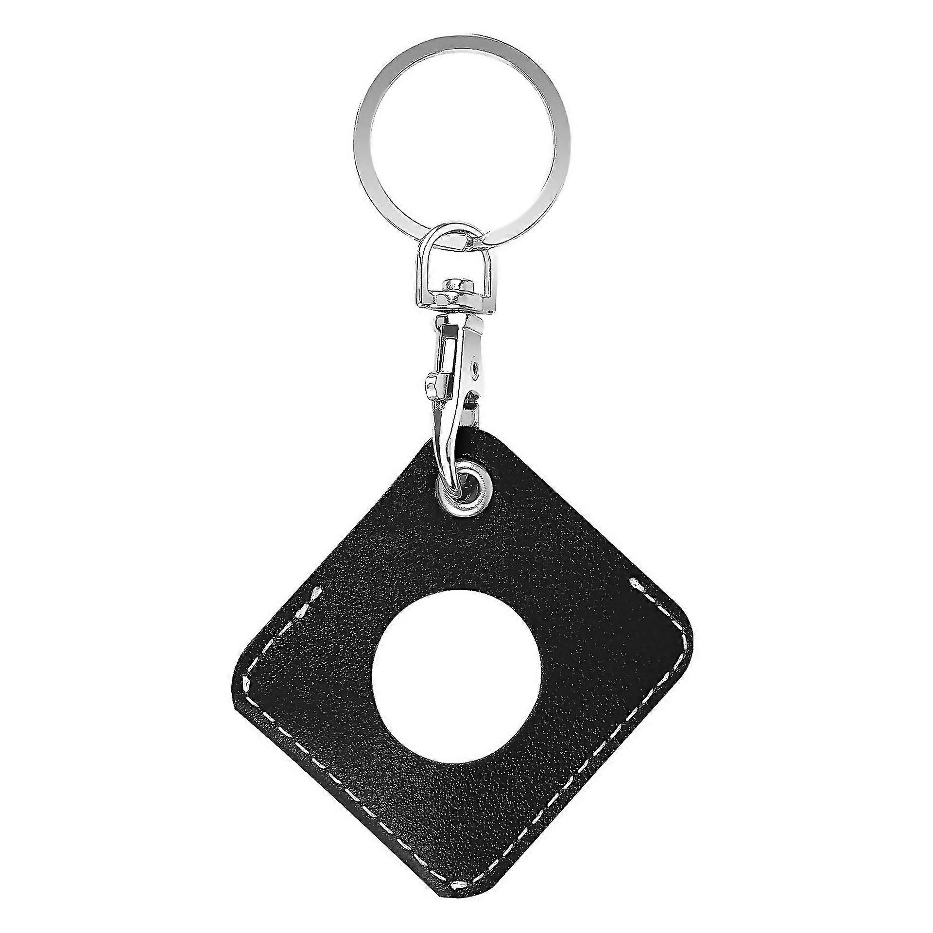 For Square Pu Leather Case Shockproof Antiscratch Protective Cover With Keychain Ring Loop For Airta