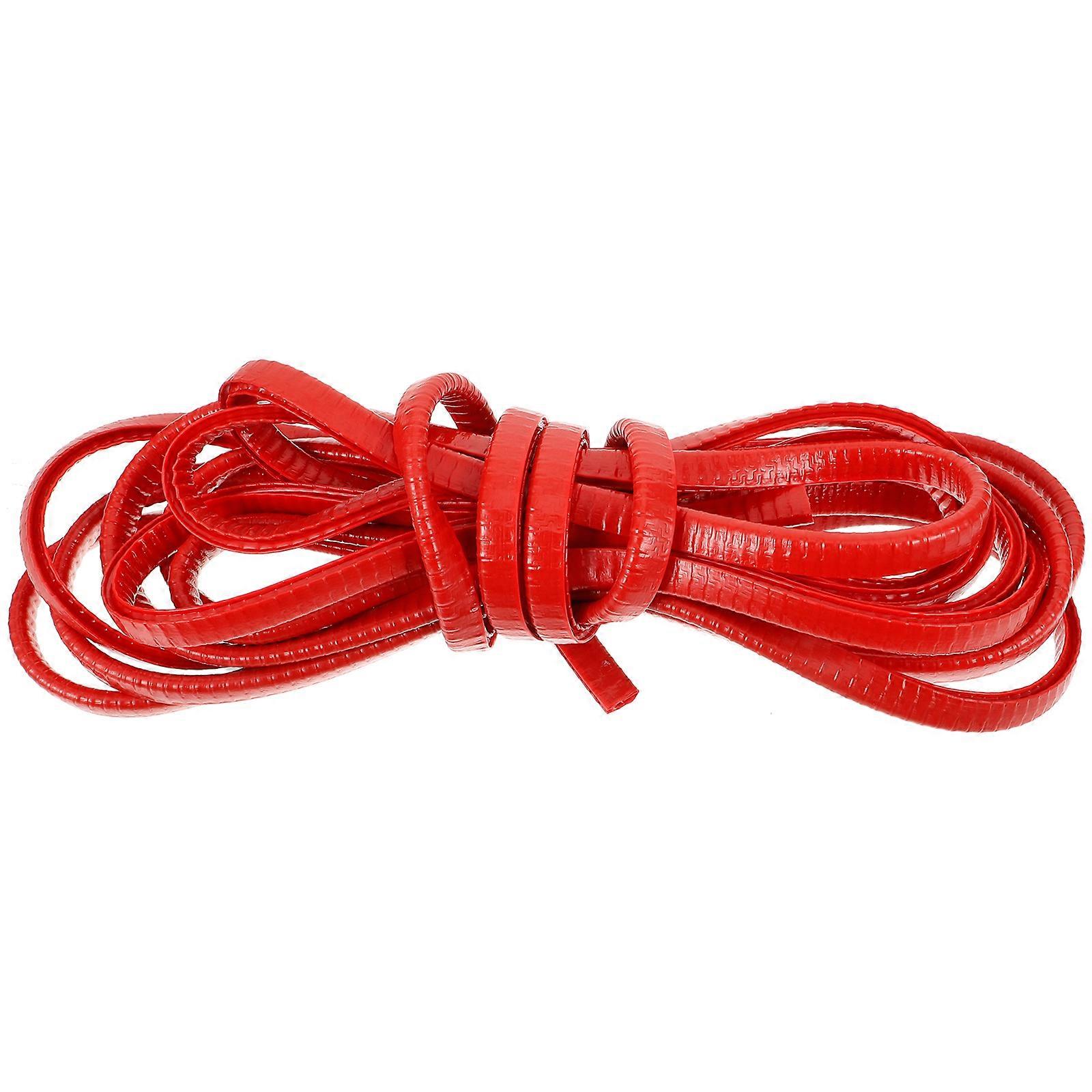 Red Car Door Edge Guard for Impact Protection with 1 Roll Rubber Steel