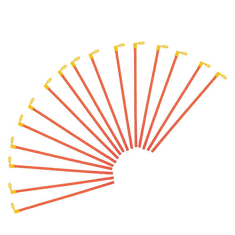 Red Lantern Making Sticks for Festival Crafting with 20Pcs Handheld Lantern Poles