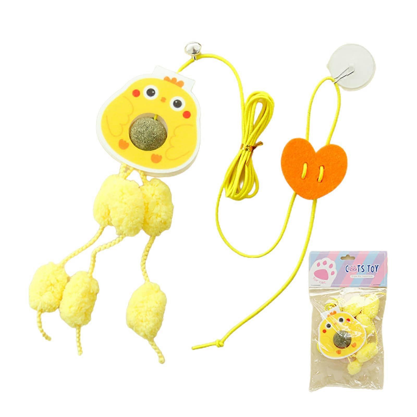 Interactive Toy Elastic Rope Ball Teaser Wire With Silver Vine For Kitten And Chick Exercise