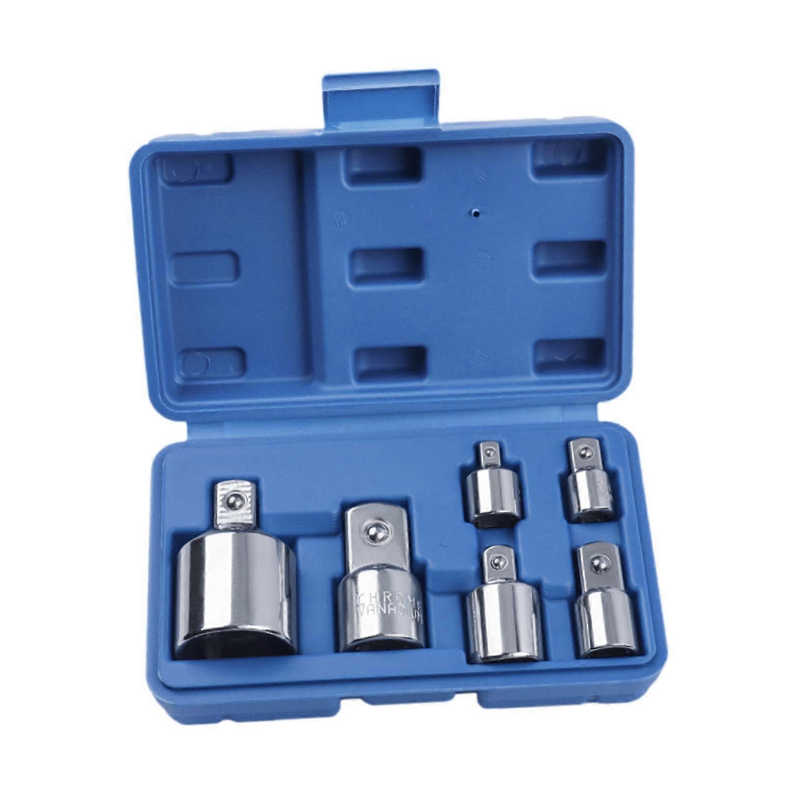 Square Ratchet Socket Adapter 6Piece Set Drive Reducer Compatible With Standard Ratchets  Performance
