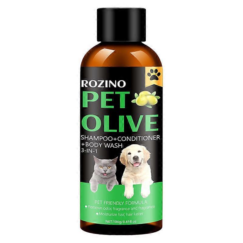 Pet Shampoo and Conditioner -based Olive Shower Gel Does Not Contain Harmful Substances Suitable for Pet Cats and Dogs