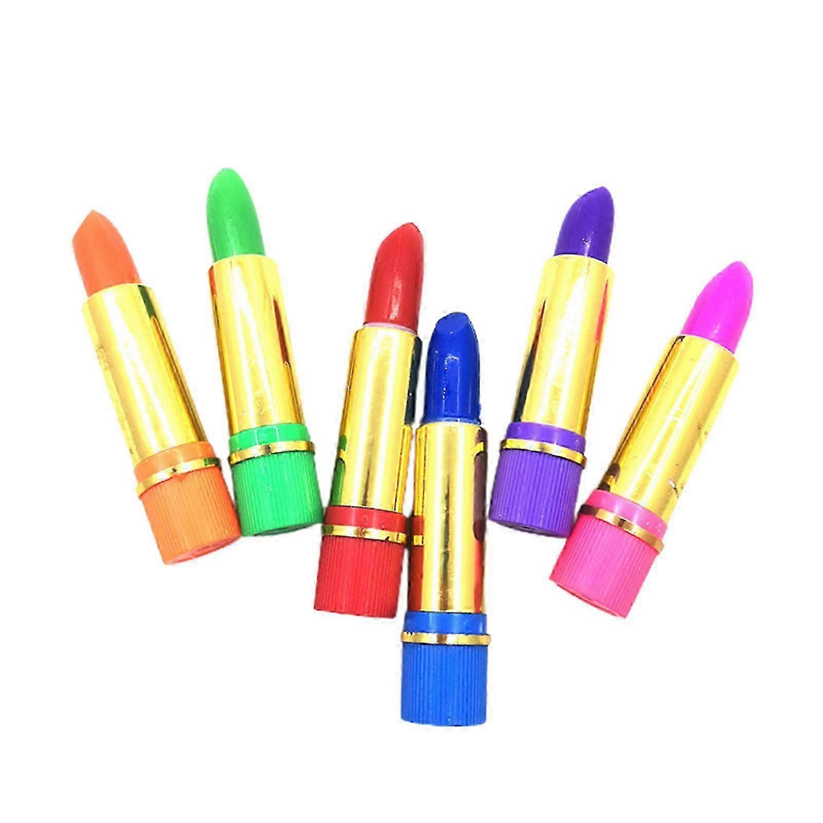 6pcs/box 8g Lipstick Set Non-irritating Butterfly Pattern Color Changing Dark Green Magical Lipstick For Women