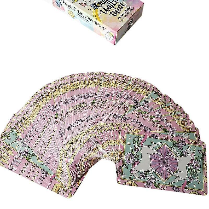 Card Games Unicorn Tarot Cards Oracle Deck Durable Destiny Divination Game Desk Board