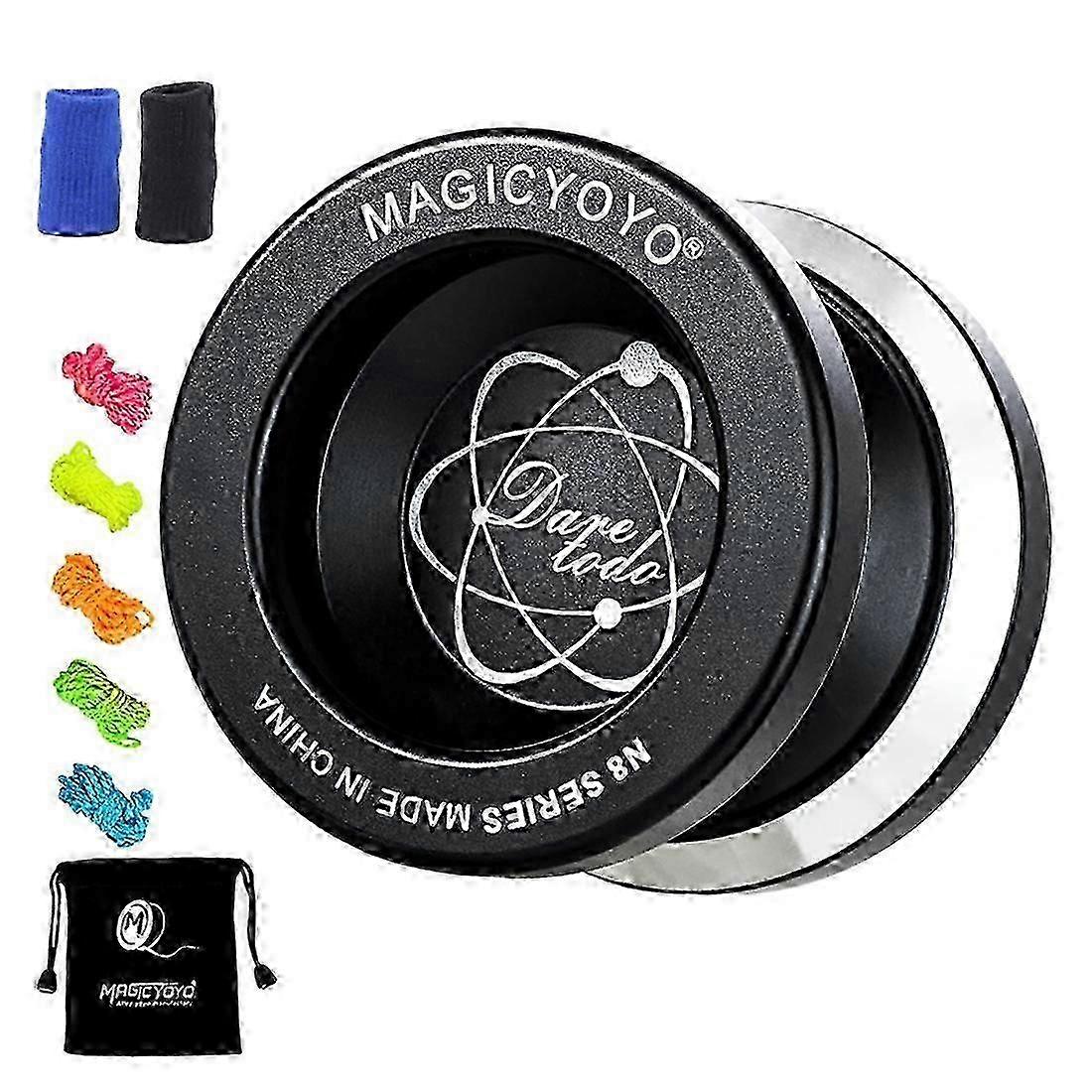 MAGICYOYO Unresponsive Yoyo N8,Yoyo for Adults,Undersized Metal Yoyo for Kids,Bonus 5 Yo-Yo Strings