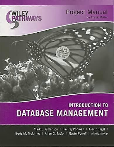 Wiley Pathways Introduction to Database Management Project Manual
