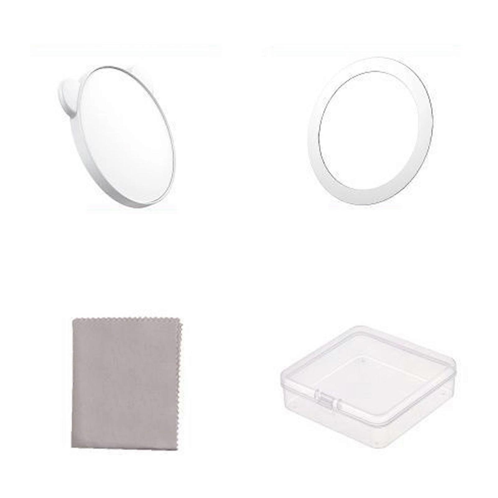 Portable Phone Camera Mirror For Perfect Angles Magnetic Attachment Works With Smartphone & Metal Case  White