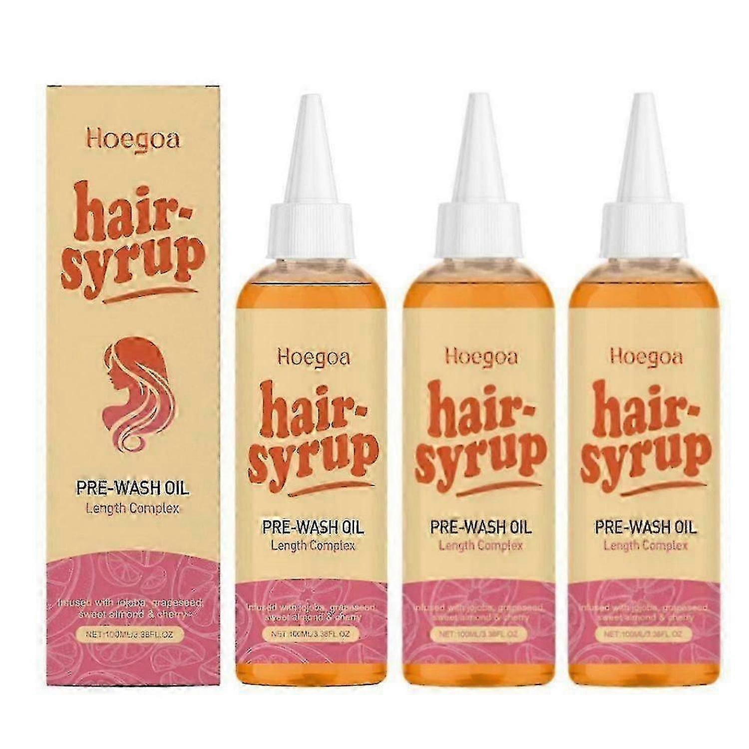 NY Rapunzel Hårsirap Förtvättsolja Behandling Ökar Hårväxt 100ml