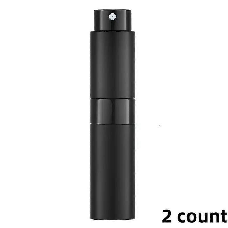 Portable Mini Perfume Atomizer for Travel, 2 Counts Refillable Empty Spray Bottle, Cologne Dispenser, Twist Type Pocket Cologne Sprayer