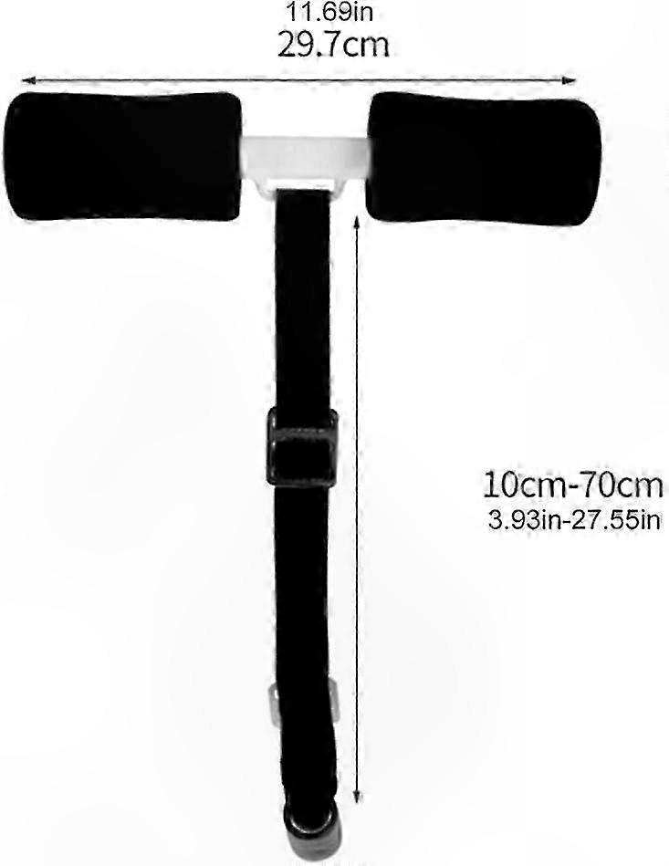 Nordic Hamstring Curl Strap with Padded Ankle Bar, Portable Adjustable Door, Set Training Assistant Abdominal Trainer for Home Training Work Travel