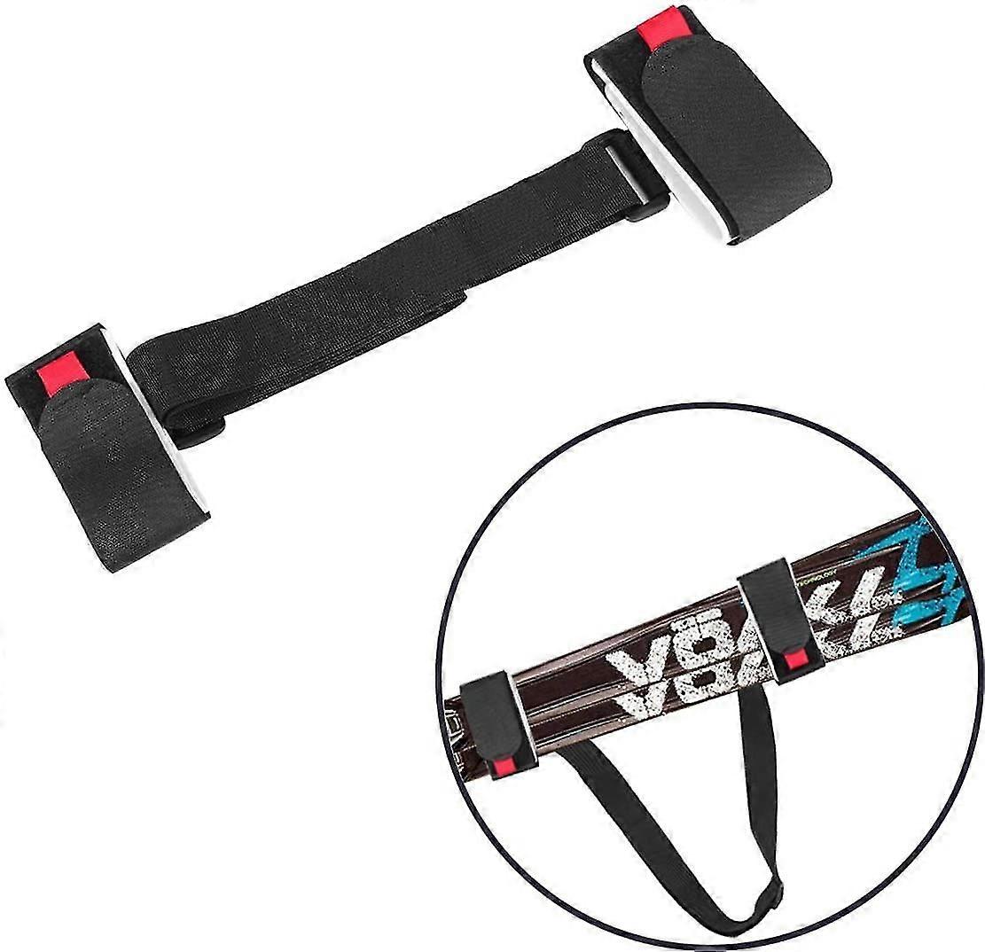 3 Pack Adjustable Ski And Pole Carrier Strap, Shoulder Ski Carrier Straps Sling With Cushioned Holde