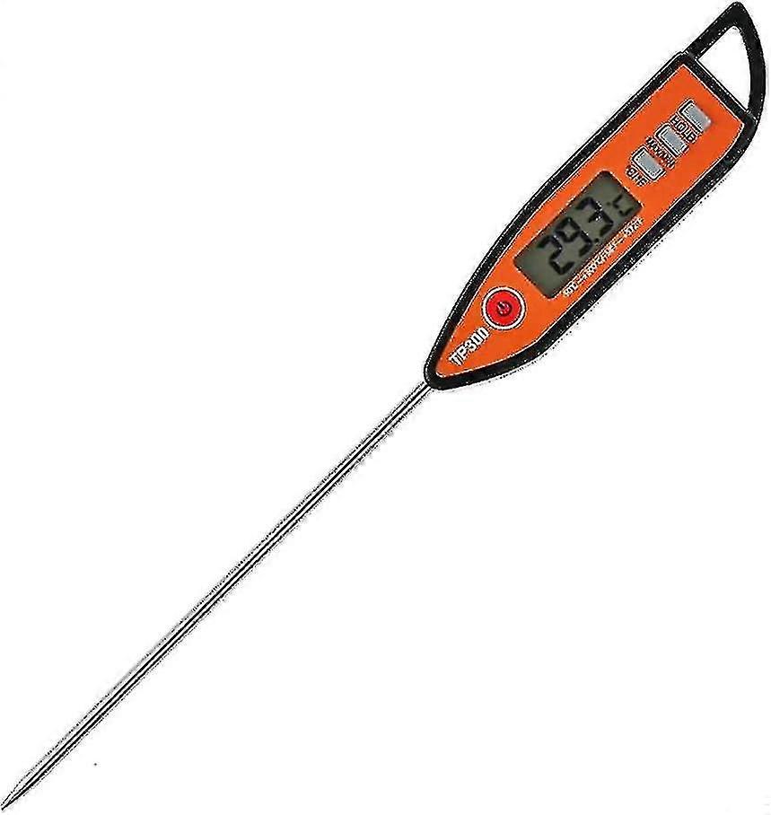 Cooking Thermometer, Digital Meat Food Thermometer With Instant Read, Long Probe (1 Piece - Orange)