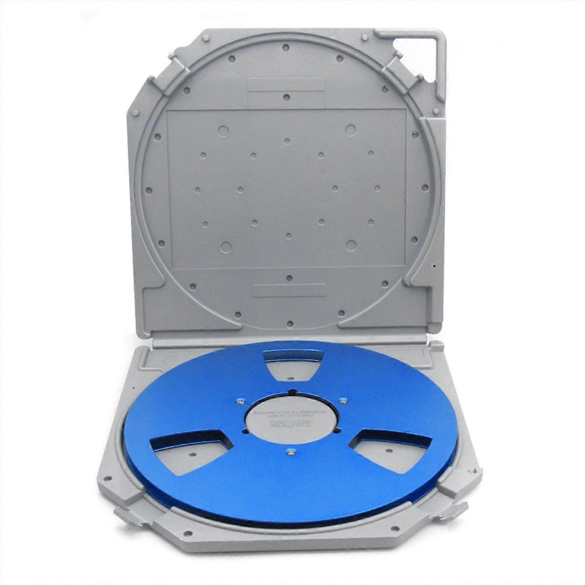 10 Inch Empty Takeup Reel with Storage Case,Ant Scratch Protection Open Reel Recording Tape Box Cas