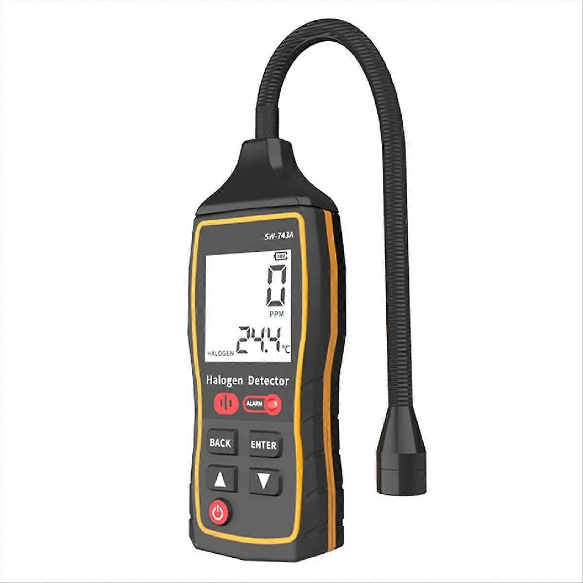 SW-743A Refrigerant Leak Detector High Sensitivity LCD Display DC4.5V Halogen Freon Tester for AC Ca