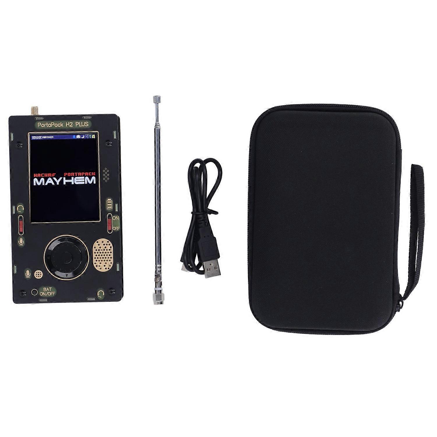 Portable Radio Transceiver 3.2in LCD Touch Screen High Sensitivity 1MHz‑6GHz SDR Transceiver with Sp