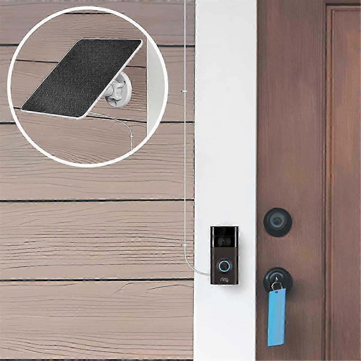 Solar Panel compatible Ring Doorbell, 5W Solar Panel