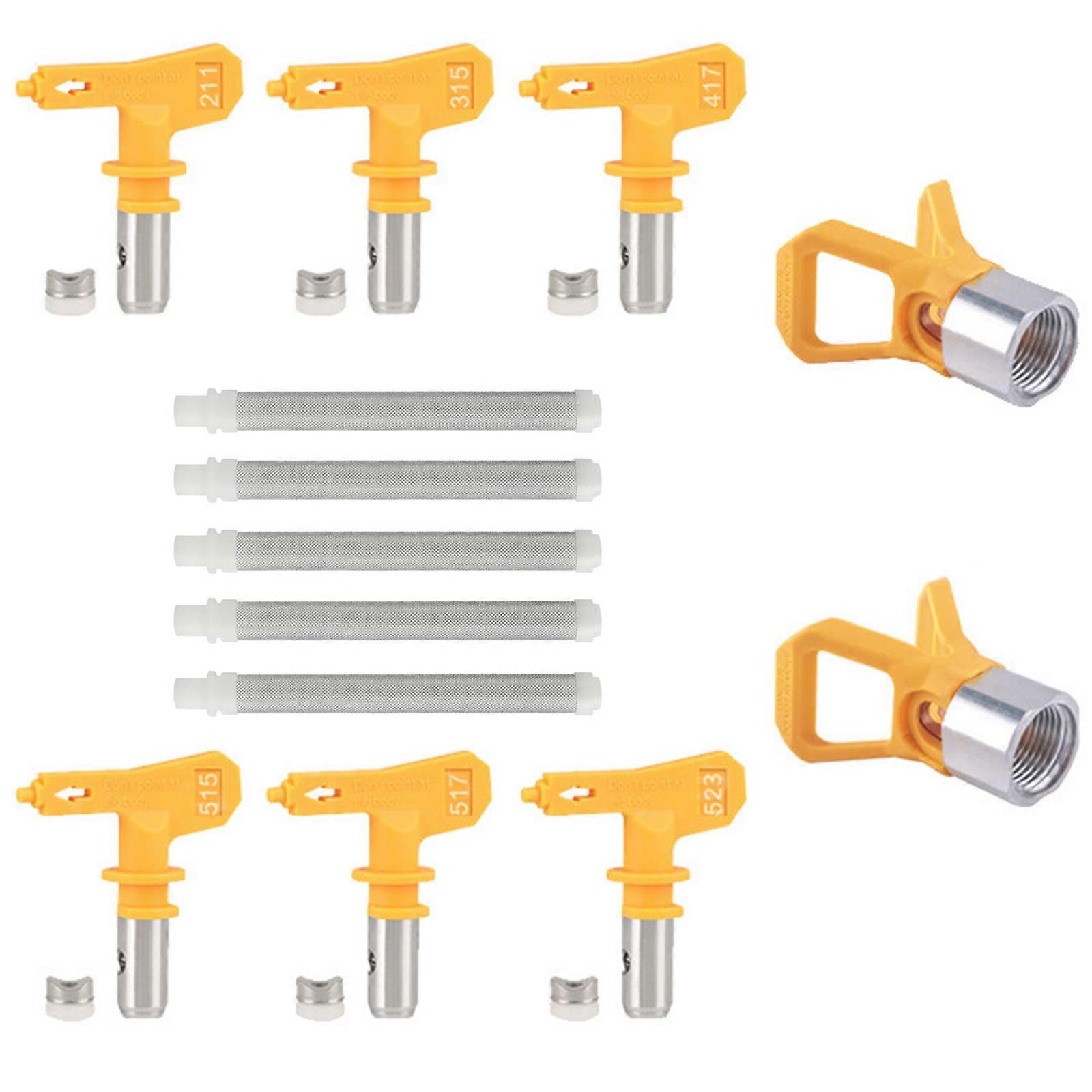 Complete Airless Paint Sprayer Accessories Part Including Nozzles Filter Nozzle Seat Quality Metal Plastic Components Multicolor