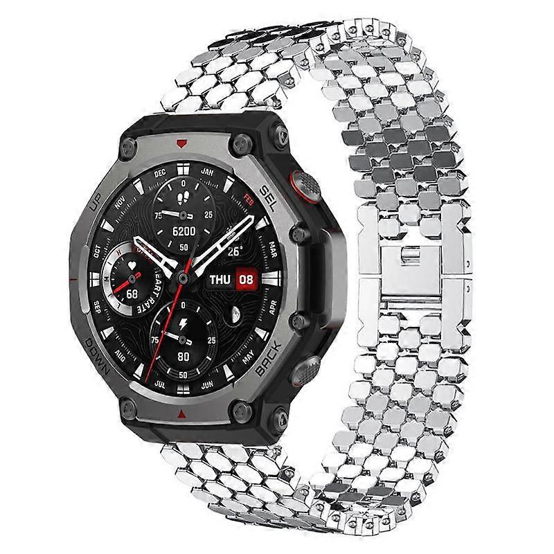 xDfind Halpikkely Textúrájú Fém Óraszíj Amazfit T-Rex 3-hoz