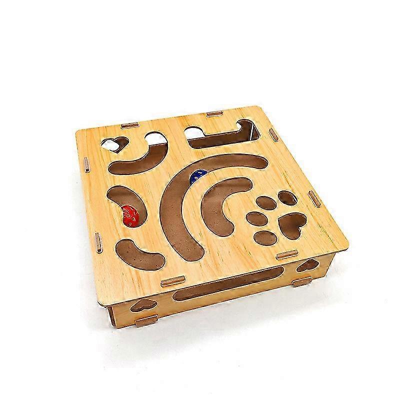 Cat Nail File Enrichment Box Sturdy Safe Construction for Small Medium Large Cats